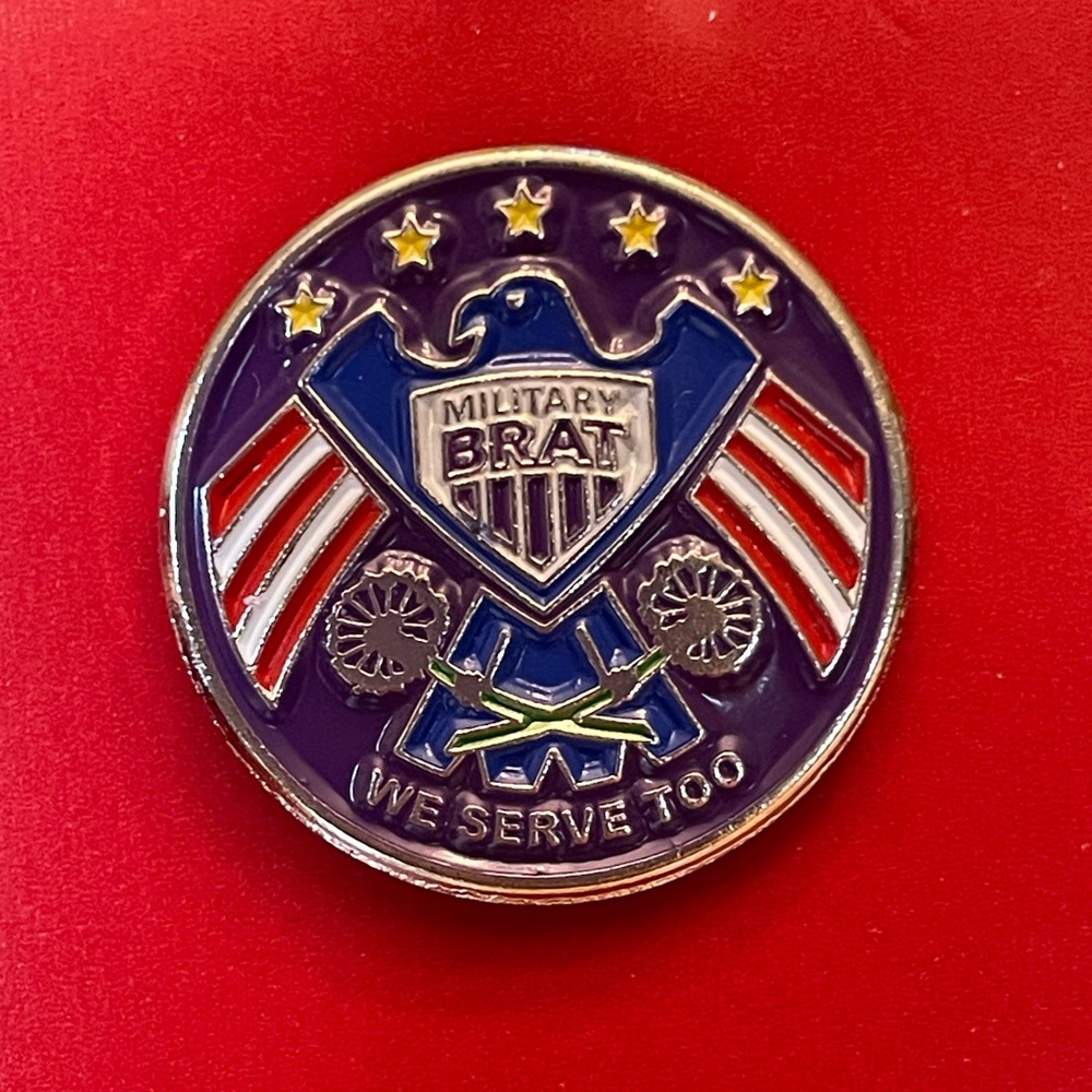 NIB Military Brat Pin